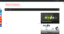 Desktop Screenshot of mattgoldspink.co.uk