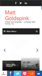 Mobile Screenshot of mattgoldspink.co.uk
